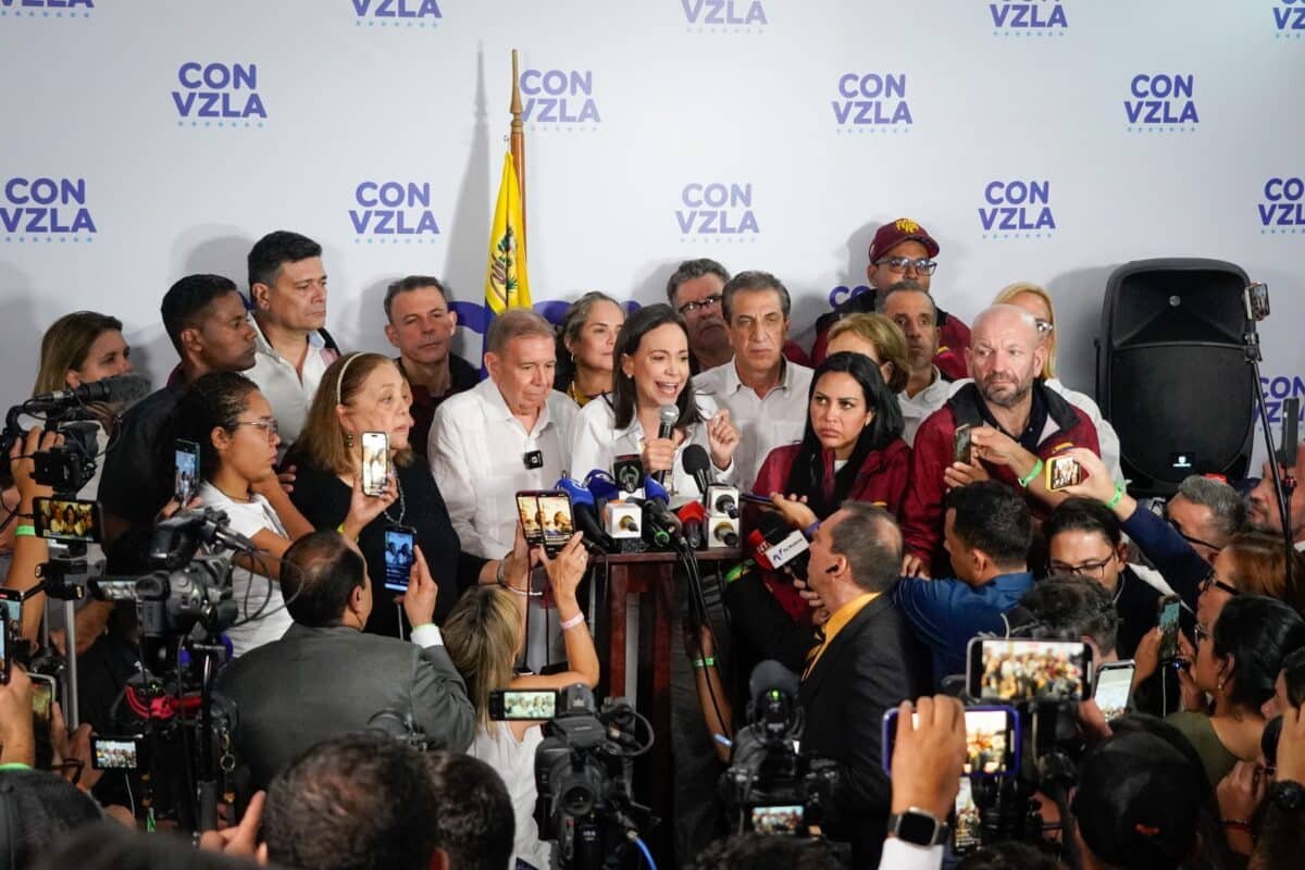 María Corina Machado: Toda la información coincide en que Edmundo González Urrutia obtuvo el 70 % de los votos